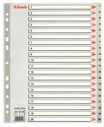 Esselte 100126 tab index Numeric tab index Polypropylene [PP] Grey 