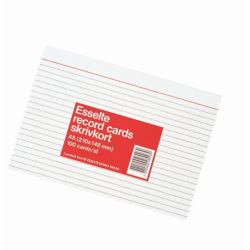 Esselte Index/Memo/Cardo Cards A6 Ruled - 