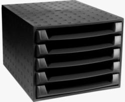 Exacompta 221014D office drawer unit Black 