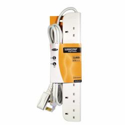 Belkin E-Series 6 Socket, 3-Metre SurgeStrip White 3 m 