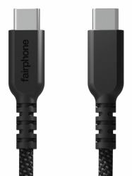 Fairphone ACCABL-2CC-WW1 USB cable USB 2.0 1 m USB C 0.48 Gbit/s 240 W Black 