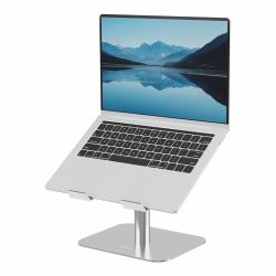 Fellowes Alumia Laptop Riser Desk Based Laptop Stand Max Size 15 inch Max Weight 5kg Silver 