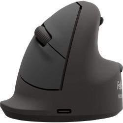 Fellowes Vertical Wireless Mouse Breyta Plus+ Ergonomic Right Handed Vertical Mouse with Antibacterial Protection Large 