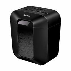 Fellowes LX Series Paper Shredder LX25 6 Sheet Cross Cut Shredder with 11.5 Litre Bin High Security P4 Black 