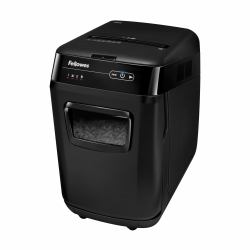 Fellowes Paper Shredder 200 Sheet Auto Feed Cross Cut Shredder AutoMax 200C Shredder with 32 Litre Bin High Security P4 