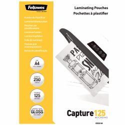 Fellowes A4 Glossy 125 Micron Laminating Pouch Value Pack 