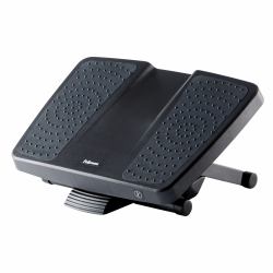 Fellowes Foot Rest Under Desk - Professional Series Ultimate Foot Support Ergonomic Foot Rest with 3 Height Adjustments & Massage Surface - Foot Rest Stool for Office & Home - Black 