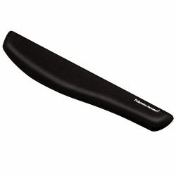 Fellowes Keyboard Wrist Rest - PlushTouch Wrist Rest with Non Skid Rubber Base & Antibacterial Protection - Ergonomic Wrist Support for Computer, Laptop, Home Office Use - Black 