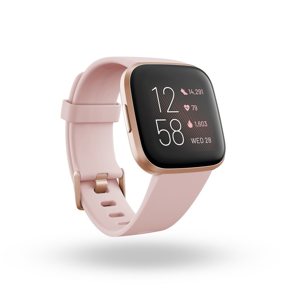 black and rose gold smartwatch