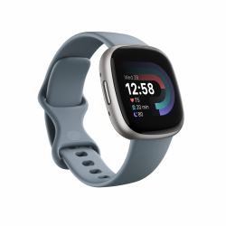 Fitbit Versa 4 Digital Touchscreen Platinum GPS [satellite] 