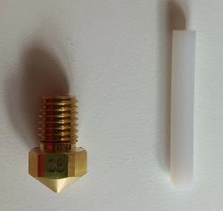Flashforge 0,6mm nozzle with PTFE tube [Creator pro 2] 