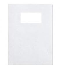 GBC LeatherGrain Binding Covers 250gsm with window A4 White [50] 