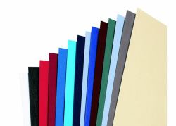 GBC LeatherGrain Binding Covers 250gsm A4 Dark Red [100] 