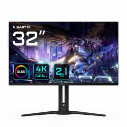 GIGABYTE AORUS FO32U2P 32” OLED Gaming Monitor - 3840 x 2160[UHD], 240Hz, 0.03ms, 250 cd/m2, KVM, FreeSync Premium Pro, DisplayHDR True Black 400, Displayport2.1 