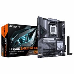 GIGABYTE B650E EAGLE WIFI6E Motherboard - AMD Ryzen 9000 Series CPUs, 8+2+2 Phases VRM, up to 8200MHz DDR5 [OC], 1xPCIe 5.0 + 2xPCIe 4.0 M.2, 2.5GbE LAN, WIFI 6E, USB 3.2 Gen 2 