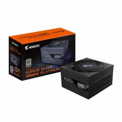 GIGABYTE AORUS ELITE P1000W ICE Power Supply Unit - PCIe 5.0, 80 PLUS Platinum, Fully modular design, 120mm Fan, ATX 3.0 compatible, EU Plug 