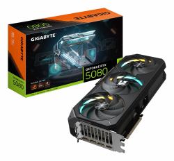 GIGABYTE GeForce RTX 5080 GAMING OC 16G Graphics Card - 16GB GDDR7, 256bit, PCI-E 5.0, 2730MHz Core Clock, 3 x DisplayPort, 1 x HDMI, GV-N5080GAMING OC-16GD 