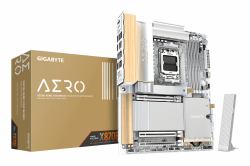 GIGABYTE X870E AERO X3D WOOD Motherboard - Supports AMD Ryzen 9000 CPUs, 16+2+2 Phases Digital VRM, up to 9000Hz DDR5 [OC], 2xPCIe 5.0 + 2xPCIe 4.0, Wi-Fi 7, 5GbE LAN, USB 4 