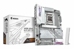 GIGABYTE X870E AORUS ELITE WIFI7 ICE Motherboard - Supports AMD Ryzen 9000 CPUs, 16+2+2 Phases Digital VRM, up to 8200Hz DDR5 [OC], 3xPCIe 5.0 + 1xPCIe 4.0, Wi-Fi 7, 2.5GbE LAN, USB 4 
