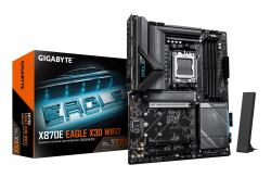 GIGABYTE X870E EAGLE X3D WIFI7 Motherboard - Supports AMD Ryzen 9000 CPUs, 14+2+2 Phases Digital VRM, up to 9000Hz DDR5 [OC], 1xPCIe 5.0 + 3xPCIe 4.0, Wi-Fi 7, 5GbE LAN, USB 4 
