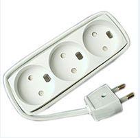 Microconnect GRUELU3H015 power extension 1.5 m 3 AC outlet[s] White 