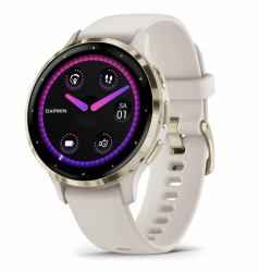 Garmin Venu 3S 3.05 cm [1.2"] AMOLED 41 mm Digital 390 x 390 pixels Touchscreen Gold, Ivory Wi-Fi GPS [satellite] 