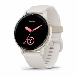 Garmin Vivoactive 5 3.05 cm [1.2"] AMOLED 42 mm Digital 390 x 390 pixels Touchscreen White Wi-Fi GPS [satellite] 