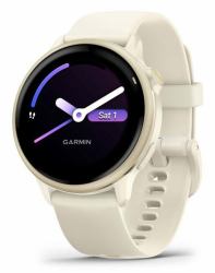 Garmin vívoactive 6 3.05 cm [1.2"] AMOLED 42 mm Digital 390 x 390 pixels Touchscreen White Wi-Fi GPS [satellite] 
