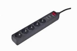 Gembird SPG5-C-15 - SPG5-C-15, 250 J, 5 AC - outlet[s], 250 V, 50 - 60 Hz, 16 A, Black - Warranty: 12M