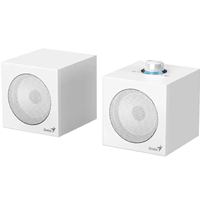 Genius Computer Technology Genius SP-HF300U, 4W, USB Audio Speakers/ USB-A & USB-C - White