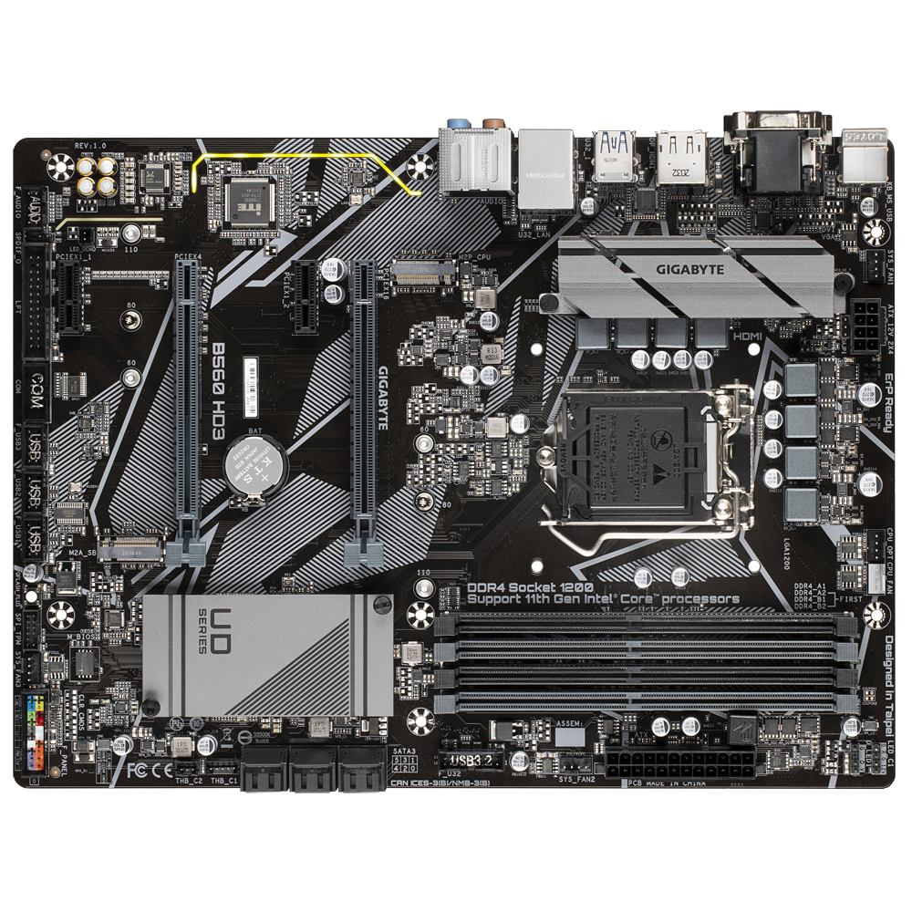 Gigabyte B560 Hd3 Gigabyte B560 Hd3 Motherboard Intel B560 Express Lga 10 Atx