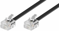 Goobay Modular Telephone Cable, black, 3 m 