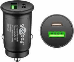 Goobay 59521 mobile device charger Universal Black Cigar lighter Fast charging Auto 