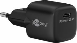 Goobay 65403 mobile device charger Universal Black AC Fast charging Indoor 
