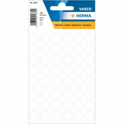 HERMA Multi-purpose labels / colour dots, Ø 13mm self-adhesive label Circle Permanent White 240 pc[s] 