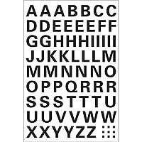 HERMA Letters 10mm A-Z weatherproof film black 1 sheet self-adhesive symbol 