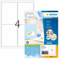 HERMA Address labels Premium A4 99.1x139 mm white paper matt 400 pcs. 