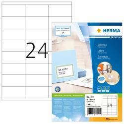 HERMA Labels Premium A4 70x35 mm white paper matt 2400 pcs. 