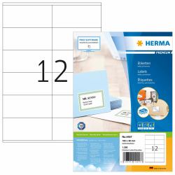 HERMA Labels Premium A4 105x48 mm white paper matt 1200 pcs. 