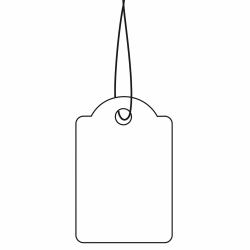 HERMA Strung marking tags 18x28 mm with white string 1000 pcs. 