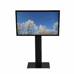 HI-ND Digital Signage Floorstand with glass decor pillar 