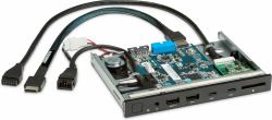 HP 1XM32AA drive bay panel Black, Green, Grey 
