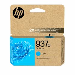 HP 937e EvoMore Cyan Original Ink Cartridge 
