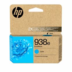 HP 938e EvoMore Cyan Original Ink Cartridge 