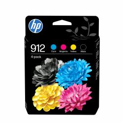 HP 912 4-pack Black/Cyan/Magenta/Yellow Original Ink Cartridges 