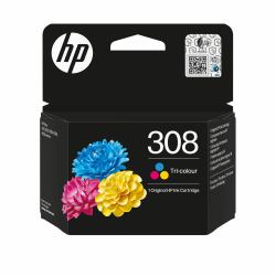 HP 308 Tri-color Original Ink Cartridge 