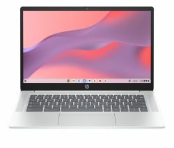 HP Chromebook 14a-nf0003na Intel® N N100 35.6 cm [14"] Full HD 8 GB LPDDR5-SDRAM 128 GB eUFS Wi-Fi 6E [802.11ax] ChromeOS Silver  - UK version