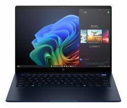 HP EliteBook Ultra G1q AI PC Copilot+ PC Snapdragon X1E-78-100 Laptop 35.6 cm [14"] Touchscreen 2.2K 16 GB LPDDR5x-SDRAM 512 GB SSD Wi-Fi 6E [802.11ax] Windows 11 Pro Blue  - German version
