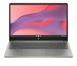 HP Chromebook 15a-nb0006na Intel® N N100 39.6 cm [15.6"] HD 4 GB LPDDR5-SDRAM 128 GB UFS Wi-Fi 6 [802.11ax] ChromeOS Silver 