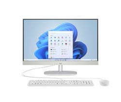 HP 24 -cr0062na PC Intel® Core™ i3 i3-N300 60.5 cm [23.8"] 1920 x 1080 pixels All-in-One PC 8 GB DDR4-SDRAM 512 GB SSD Windows 11 Home Wi-Fi 6 [802.11ax] White  - UK version